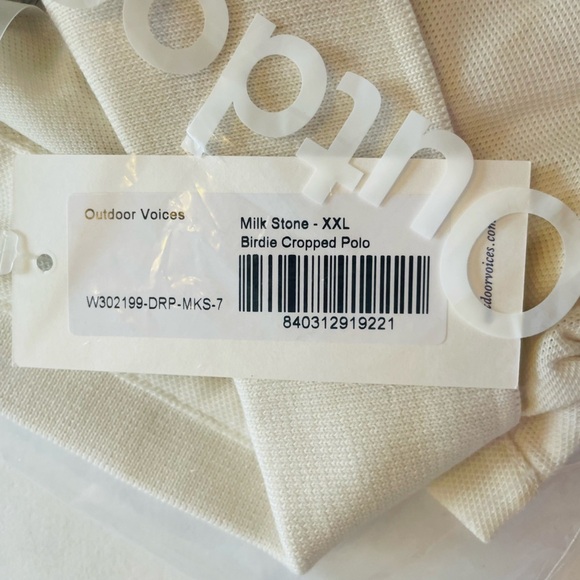 Outdoor Voices Birdie Cropped Polo NWT - Picture 2 of 5